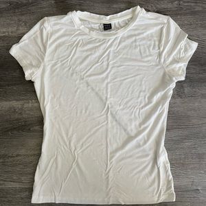 🆕 Shein Basic Fitted White T-Shirt